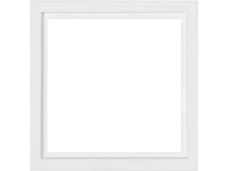 Ackermann clino paigaldusraam ühele katteplaadile | valge | 81 × 81 mm