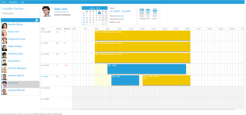 2N Access Commander Attendance monitoring litsents