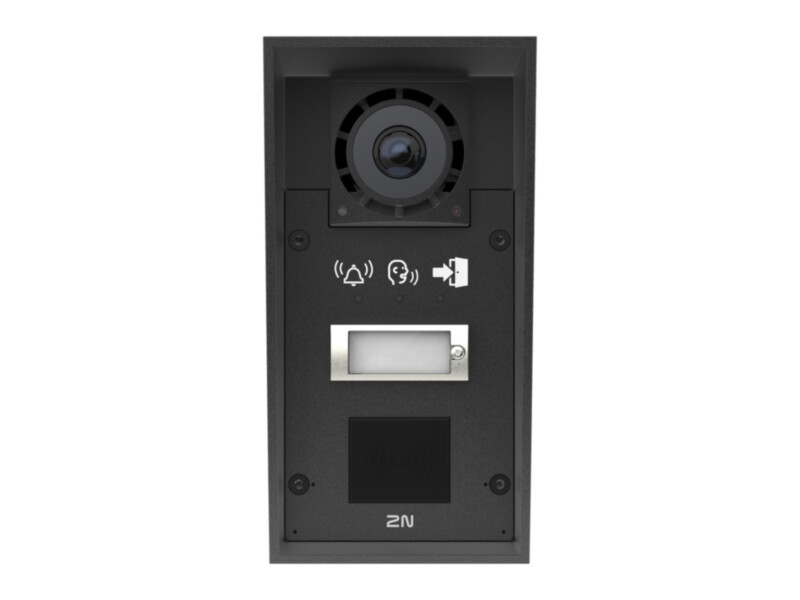2N IP Force 2.0 IP-fonopaneel | 1 nupp | piktogrammid | 5MP kaamera | kaardilugeja valmidus | 10W kõlar