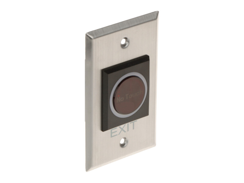 ATLO puutevaba ukseavamisnupp | hõbedane/must | 70×115mm | 12 V DC, NO/NC, 0–120 mm