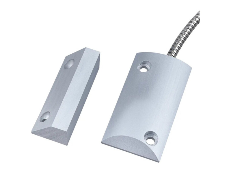 Sentek tõstukse magnetkontakt | hõbedane | alumiiniumkorpus | metallkõriga kaabel | 89 × 44mm