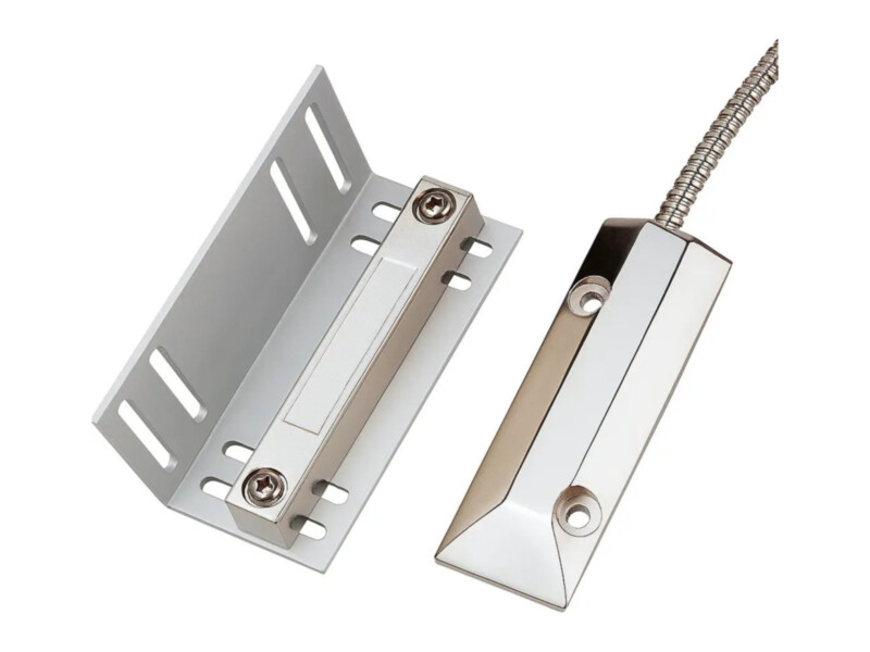 Sentek BSD-3020 tõstukse magnetkontakt | L-kronsteiniga | alumiiniumkorpus | metallkõriga kaabel | 102 × 35 mm