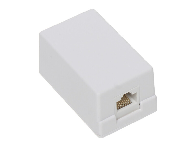 Arvutipesa CAT5e | valge | 1 × RJ45, pinnapealne