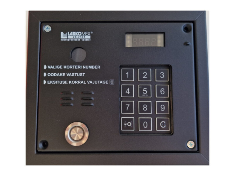 Laskomex CP-2503MTR kutsepaneel | must | videovalmidus | mehaaniline klaviatuur | RFID + iButton | CD-2502