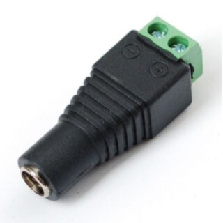 Toitepistik Monteeritav toitepesa (ema) 12V kaameratele, ühendus kruviklemmi alla, 2.1mm