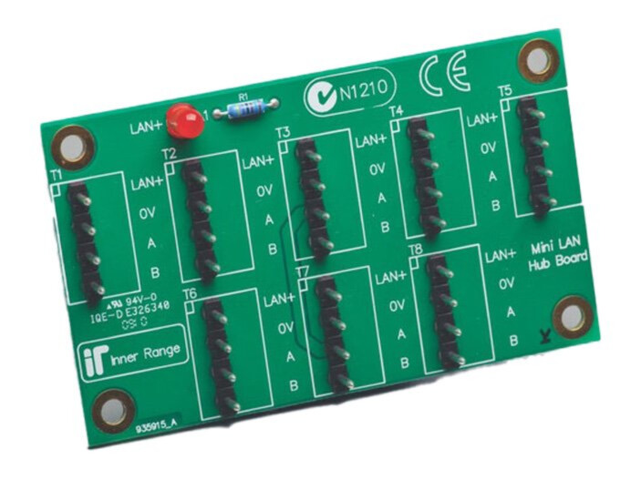 Integriti mini LAN-jaotur | 8 suunda | RS-485