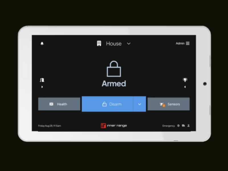 Inception keskseadme 7” puutetundlik ekraan | valge