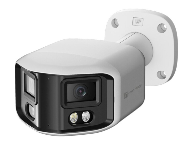 IR Video panoraamkaamera 180° 8MP | 2,8mm | IR 30m + soe valgus 30m | aktiivne heidutus | IP66 | valge
