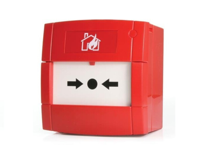 KAC MCP1A häirenupp | punane | 470 Ω + NO | pinnapealne | taastuv element | EN 54-11