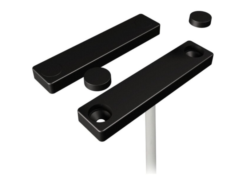 Alarmtech MC 740-PE-BL õhuke pinnapealne magnetkontakt | G2 | 2m kaabel | must