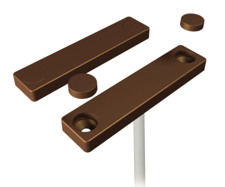 Alarmtech MC 740-PE-BL magnetkontakt | pinnapealne | must