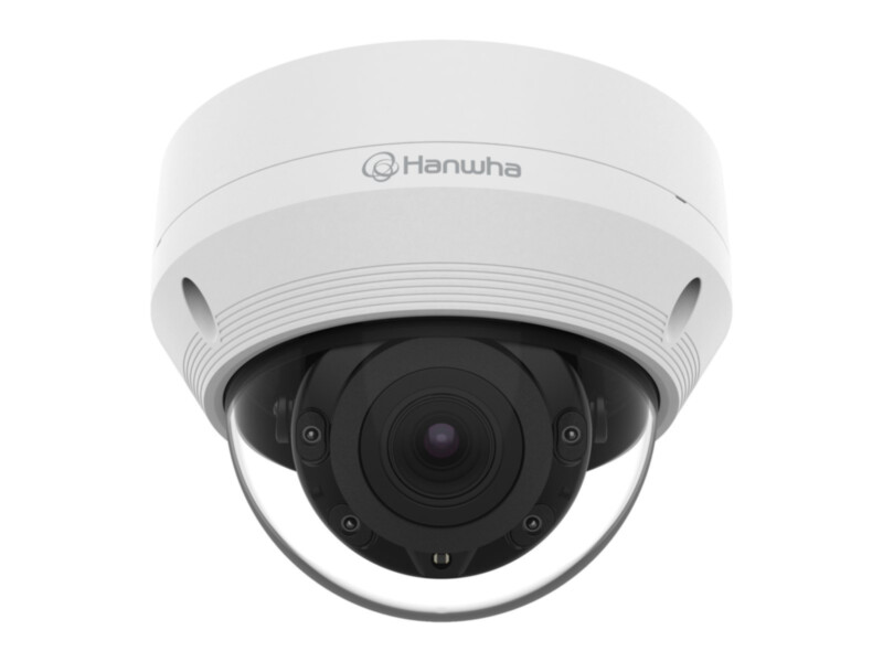 Hanwha QNV-8080R kuppelkaamera 5MP | 3,2–10mm motor. varifokaal | vandaalikindel | IR 30m | IP66