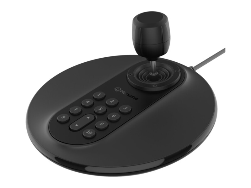 Hanwha SPC-2001 videovalve juhtpult (joystick) PTZ-kaamerate juhtimiseks | must