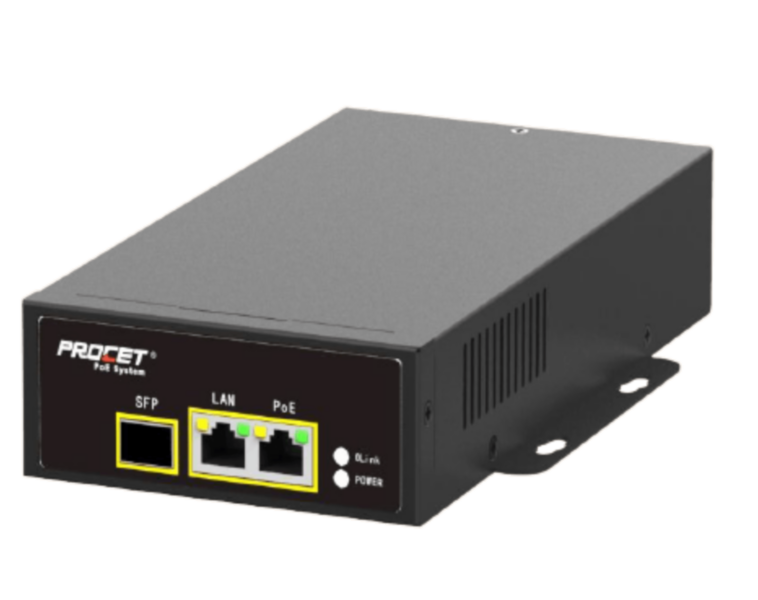 Hanwha PoE Injector 83W + SFP