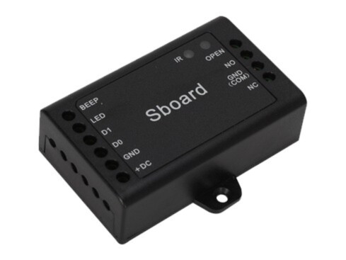 Secukey Sboard uksekontroller | must | 1 uks, Wiegand-sisend, 1000 kasutajat