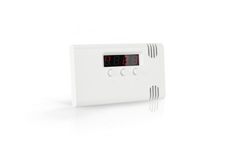 Satel programmeeritav temperatuuriandur | valge | LED-ekraan | 2 releed | 12 V DC