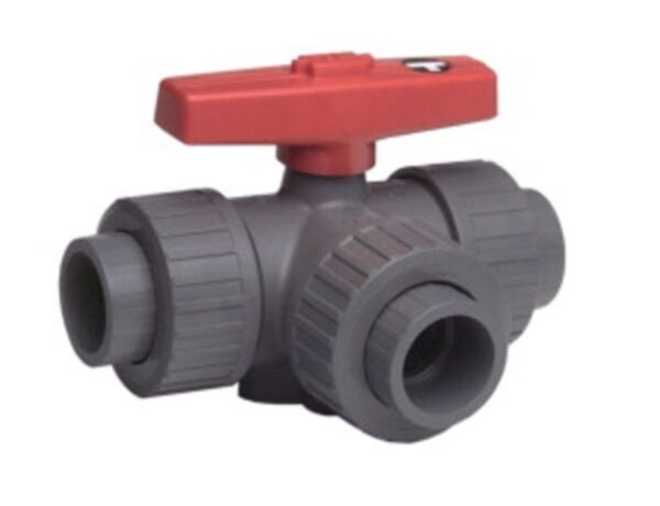 Plasttoru 25mm kolmene kuulkraan, ABS