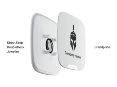 Ajax Brandplate for StreetSiren DoubleDeck valge EU (10pcs)
