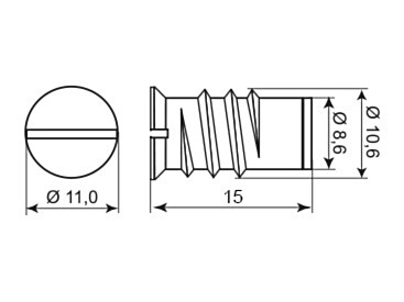 Alarmtech MC 250-M varumagnet MC 250 kontaktile