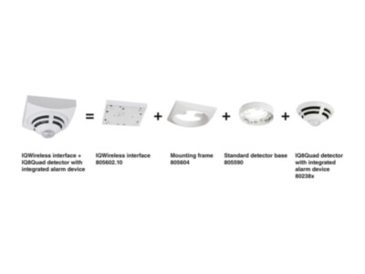 Esser IQ8Wireless kinnitusraam IQ8Quad anduritele | valge