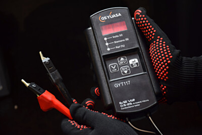 Yuasa GYT117 akutester | 6 V ja 12 V VRLA-akudele | 0,5–25 Ah