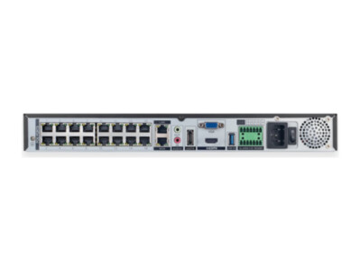 IR Video Gateway võrgusalvesti (NVR) | 16 kanalit | 16x PoE | 2x HDD | 1U | kõvakettad eraldi