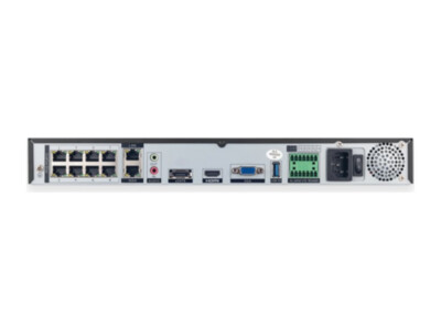 IR Video IR-V-N8C0T-110-EU Gateway võrgusalvesti (NVR) | 8 kanalit | 8x PoE | 2x HDD | 1U | kõvakettad eraldi