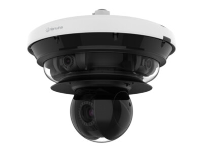 Hanwha PNM-C34404RQPZ mitmesensoriline kaamera 4x 8MP + PTZ 2MP 40x | 3,3–5,7mm motor. varifokaal | IR 20m | IP66