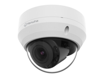 Hanwha QNV-8080R kuppelkaamera 5MP | 3,2–10mm motor. varifokaal | vandaalikindel | IR 30m | IP66