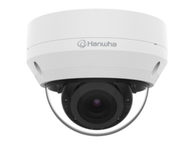 Hanwha QNV-8080R kuppelkaamera 5MP | 3,2–10mm motor. varifokaal | vandaalikindel | IR 30m | IP66