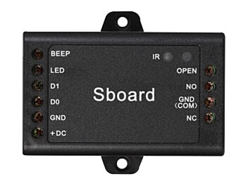 Secukey Sboard uksekontroller | must | 1 uks, Wiegand-sisend, 1000 kasutajat