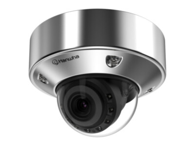 Hanwha X-seeria kuppelkaamera 8MP | 4,4–9,3mm motor. varifokaal | vandaalikindel | IR 50m | IP68